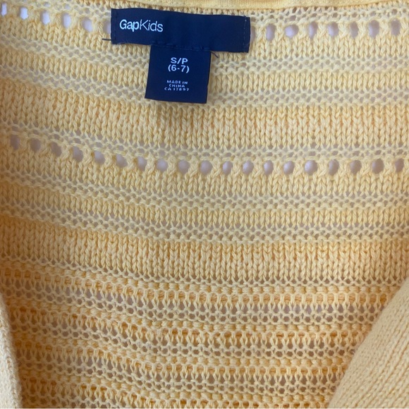 GAP Yellow Bolero Crochet Top - Girls Size 6-7 Years Old - Picture 4 of 4